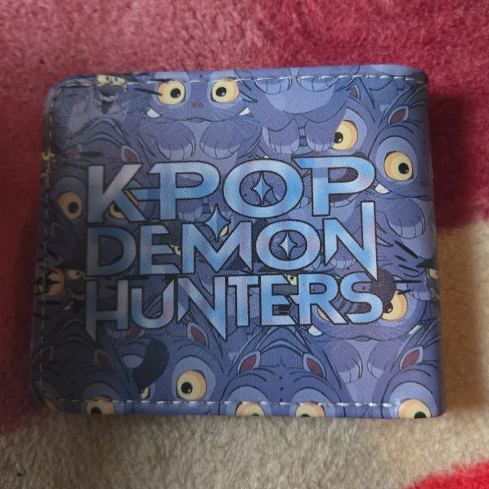 New kpop demon hunters anime manga leather wallet